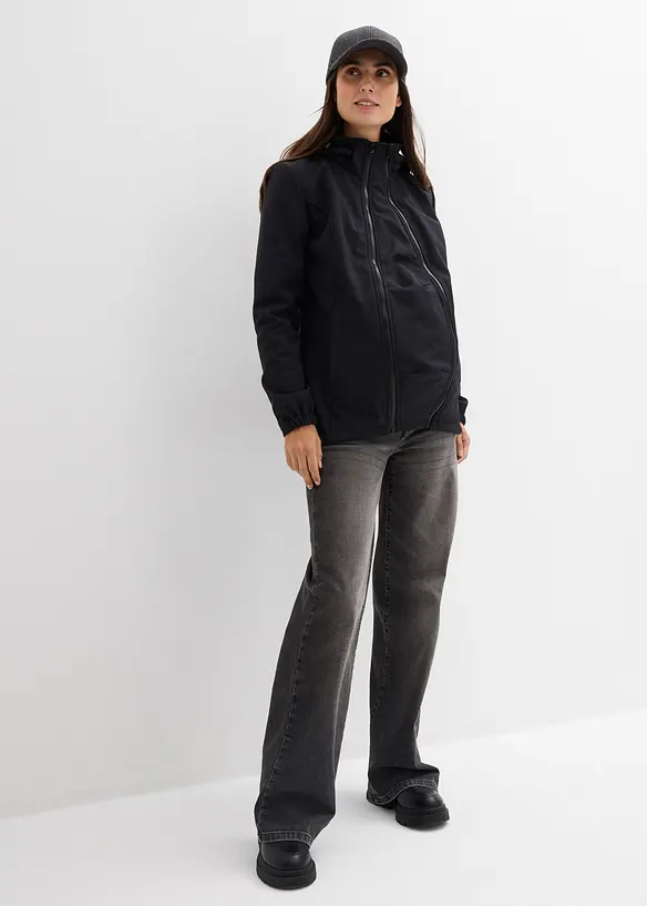 Softshellov&aacute; bunda 4 v 1, se vsadkou na no&scaron;en&iacute; vpředu i vzadu, bonprix