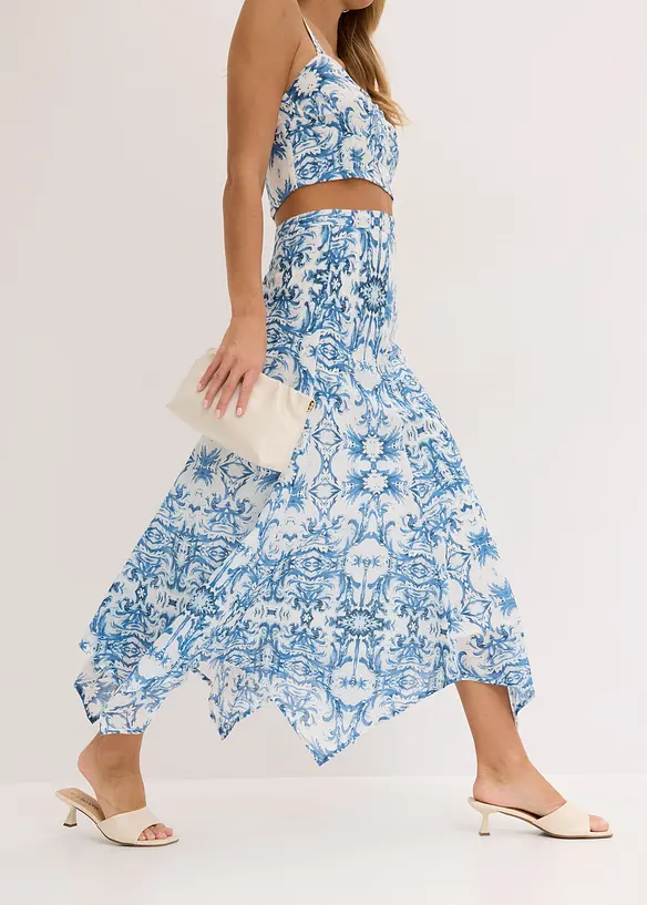 Sukně s c&iacute;py na spodn&iacute;m okraji, bonprix