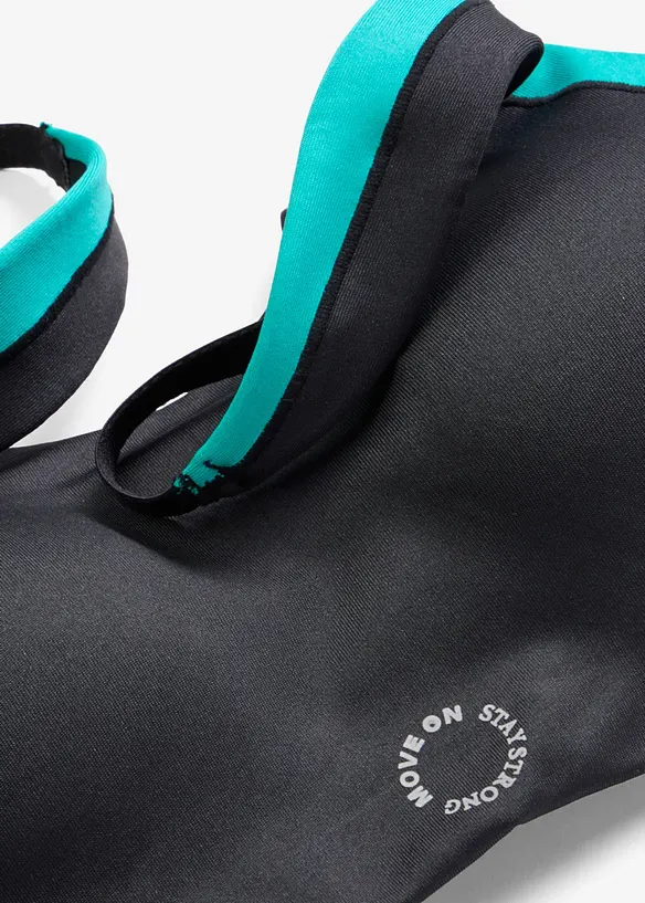 Vyztužen&aacute; sportovn&iacute; podprsenka se středn&iacute; oporou, bonprix