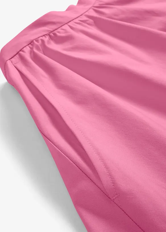 Midi sukně z elastick&eacute; bavlněn&eacute; směsi, bonprix