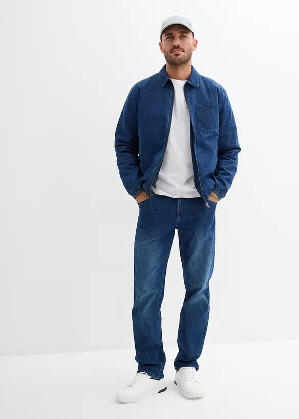 Dž&iacute;nov&aacute; bunda, střih Regular Fit, bonprix