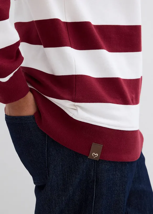 Mikina s kapuc&iacute;, z organick&eacute; bavlny, bonprix