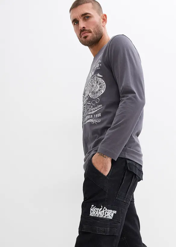 Strečov&eacute; dž&iacute;ny Relaxed Fit s pohodln&yacute;m pasem, Straight, bonprix