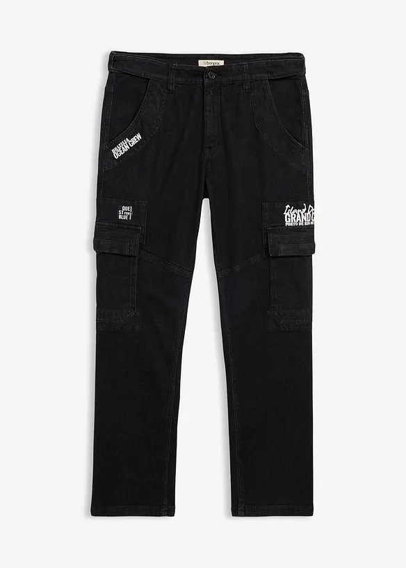 Strečov&eacute; dž&iacute;ny Relaxed Fit s pohodln&yacute;m pasem, Straight, bonprix