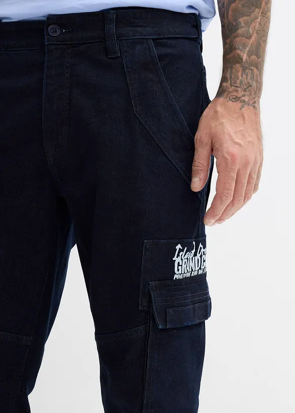 Strečov&eacute; dž&iacute;ny Relaxed Fit s pohodln&yacute;m pasem, Straight, bonprix