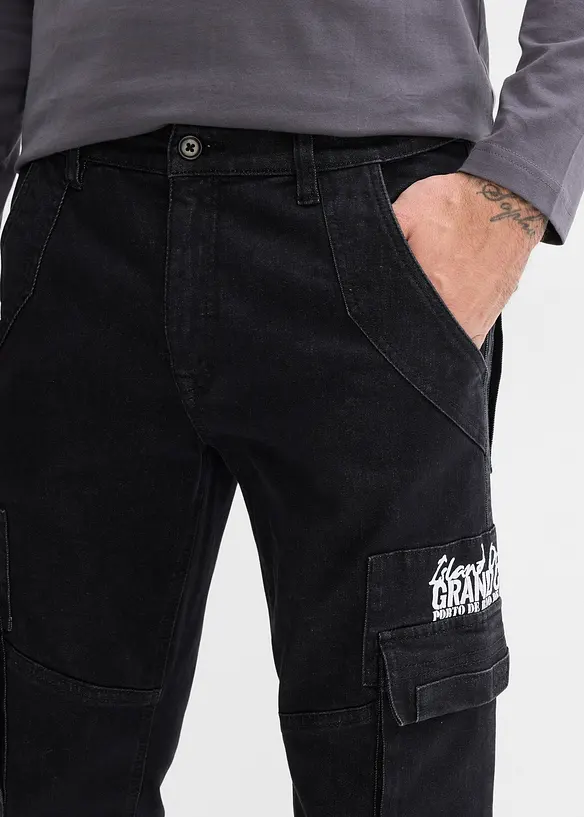 Strečov&eacute; dž&iacute;ny Relaxed Fit s pohodln&yacute;m pasem, Straight, bonprix