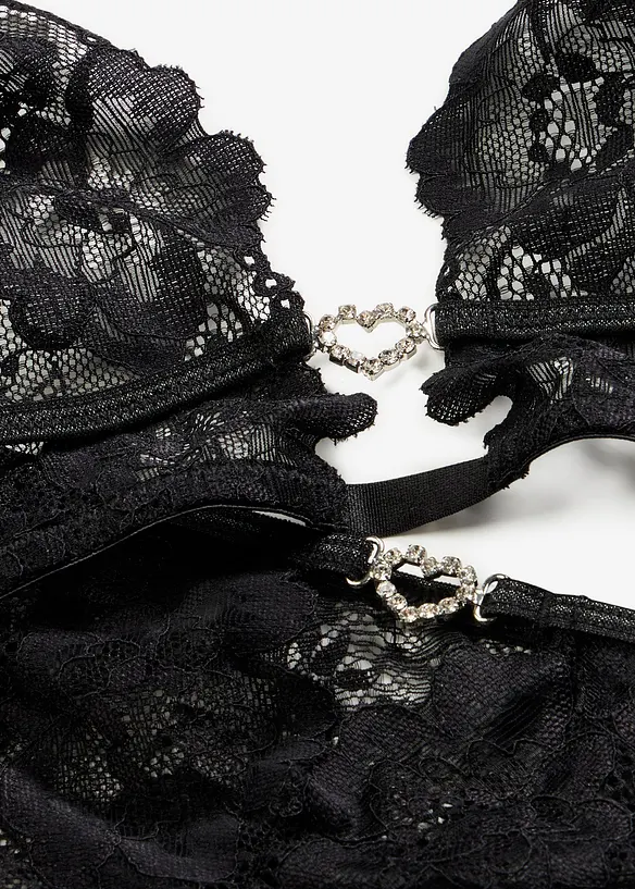 Podprsenka a kalhotky string ouvert (2d&iacute;ln&aacute; souprava), bonprix