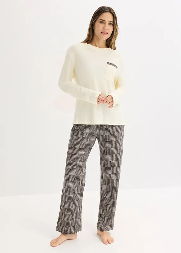 Pyžamo z měkk&eacute; bavlny, bonprix