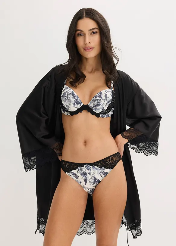 Vyztužen&aacute; podprsenka z poti&scaron;těn&eacute;ho sat&eacute;nu, bonprix