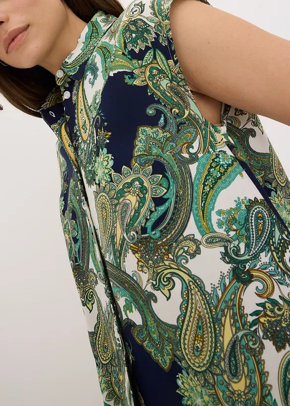 Halenka ze spl&yacute;vav&eacute; visk&oacute;zy s potiskem, bonprix