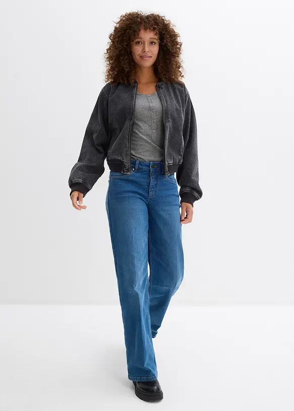 Tričko ze směsi bavlny s visk&oacute;zou, bonprix