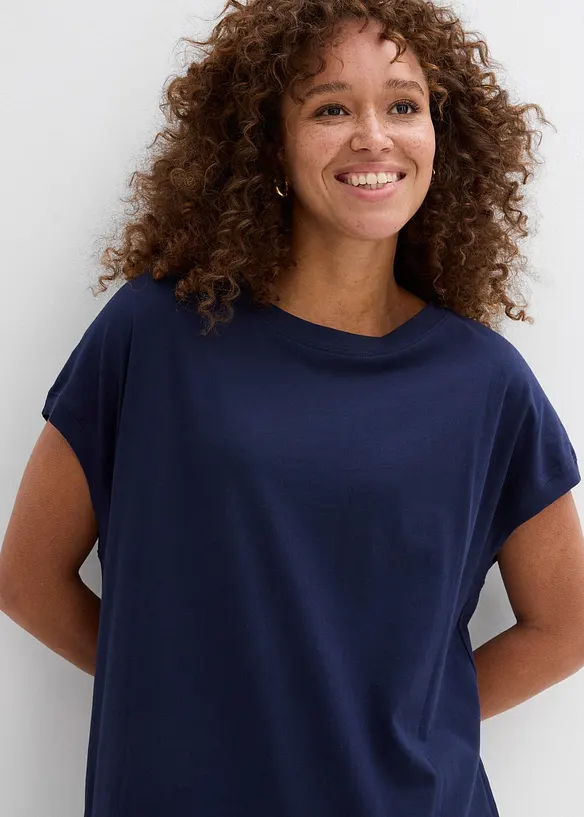 Dlouh&eacute; tričko z čist&eacute; bavlny, bonprix