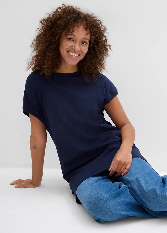 Dlouh&eacute; tričko z čist&eacute; bavlny, bonprix