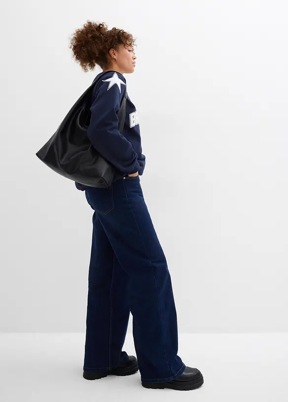 Oversize mikina z měkk&eacute; bavlněn&eacute; směsi, bonprix