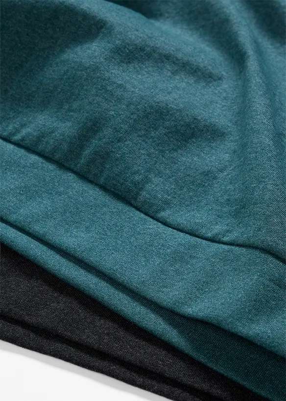 Mikina z měkk&eacute; bavlněn&eacute; směsi (2 ks v balen&iacute;), bonprix