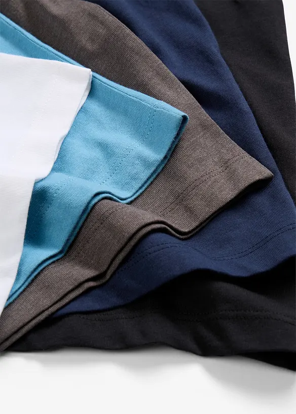 Tričko s dlouh&yacute;m ruk&aacute;vem, s organickou bavlnou (5 ks v balen&iacute;), bonprix