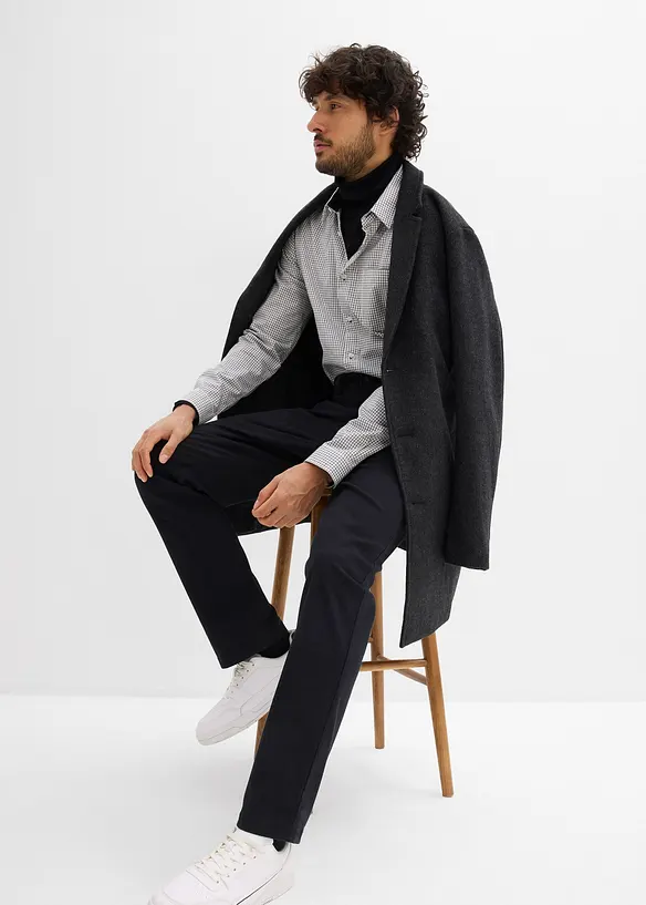 Strečov&eacute; kalhoty Classic Fit s pohodln&yacute;m pasem, Straight, bonprix