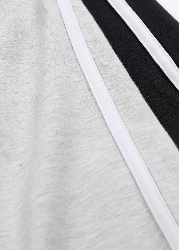 Žerzejov&eacute; kalhoty z elastick&eacute; směsi s organickou bavlnou (2 ks v balen&iacute;), bonprix