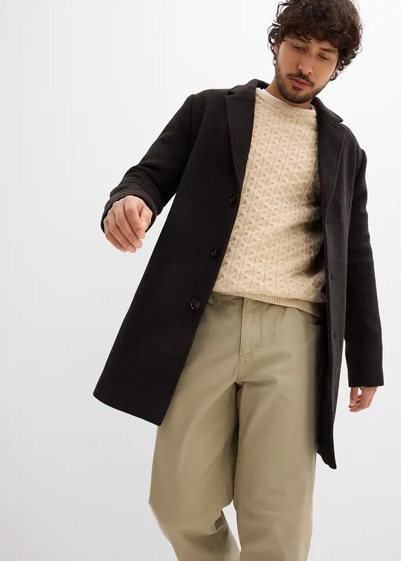 Strečov&eacute; kalhoty Relaxed Fit s pohodln&yacute;m pasem, Straight, bonprix