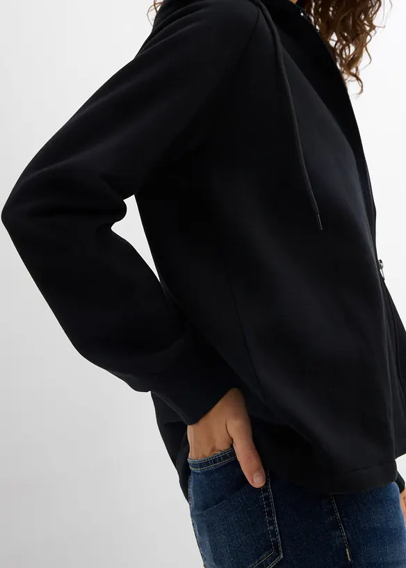 Mikina na zap&iacute;n&aacute;n&iacute;, z čist&eacute; organick&eacute; bavlny, bonprix