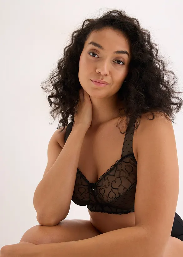 Odlehčuj&iacute;c&iacute; podprsenka bez kostic, s polstrovan&yacute;mi ram&iacute;nky, bonprix