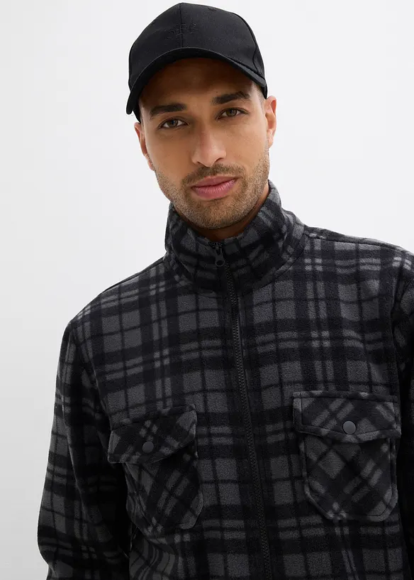 Fl&iacute;sov&aacute; bunda se stoj&aacute;čkem, bonprix