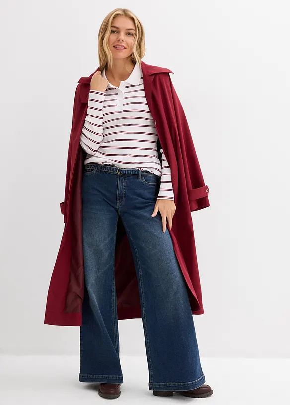 Žebrovan&eacute; p&oacute;lo tričko, bonprix