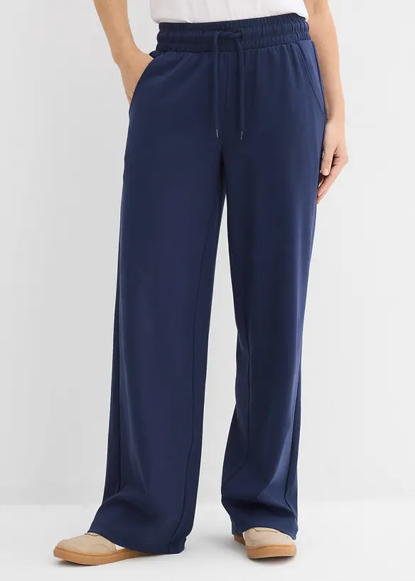 Žerzejov&eacute; kalhoty z interlocku, bonprix