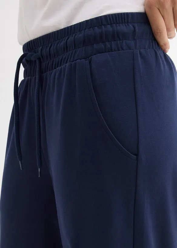 Žerzejov&eacute; kalhoty z interlocku, bonprix