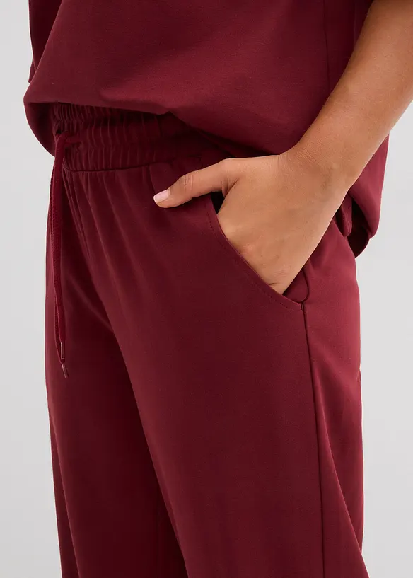 Žerzejov&eacute; kalhoty z interlocku, bonprix