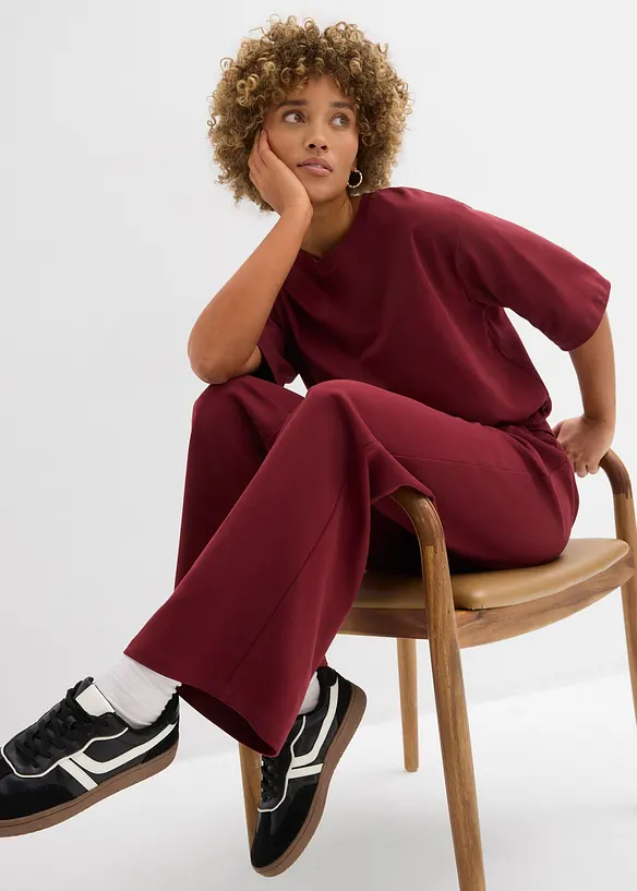 Žerzejov&eacute; kalhoty z interlocku, bonprix