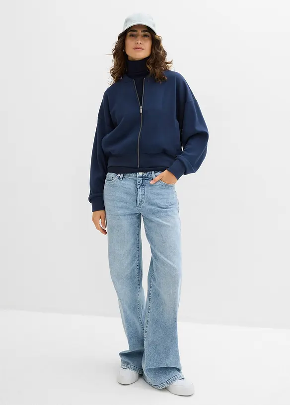 Bluzon z tepl&aacute;koviny z měkk&eacute; visk&oacute;zov&eacute; směsi, bonprix