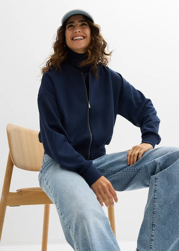 Bluzon z tepl&aacute;koviny z měkk&eacute; visk&oacute;zov&eacute; směsi, bonprix