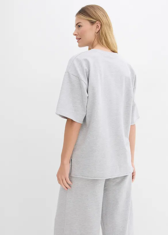 Dlouh&aacute; mikina z čist&eacute; bavlny, bonprix