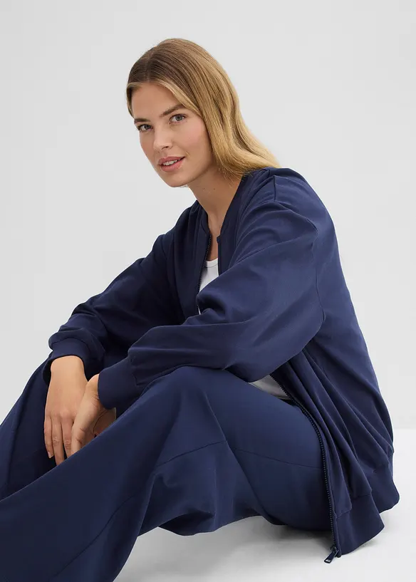 Mikina na zap&iacute;n&aacute;n&iacute; z čist&eacute; bavlny, bonprix