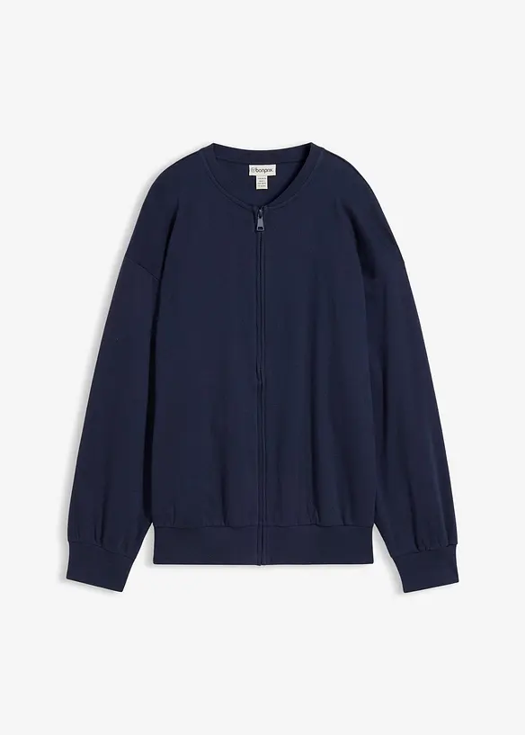 Mikina na zap&iacute;n&aacute;n&iacute; z čist&eacute; bavlny, bonprix