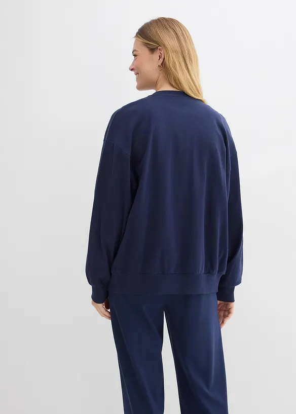 Mikina na zap&iacute;n&aacute;n&iacute; z čist&eacute; bavlny, bonprix