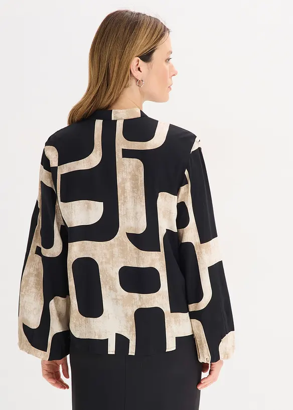 Halenka s vazačkou, ze spl&yacute;vav&eacute; visk&oacute;zy, bonprix