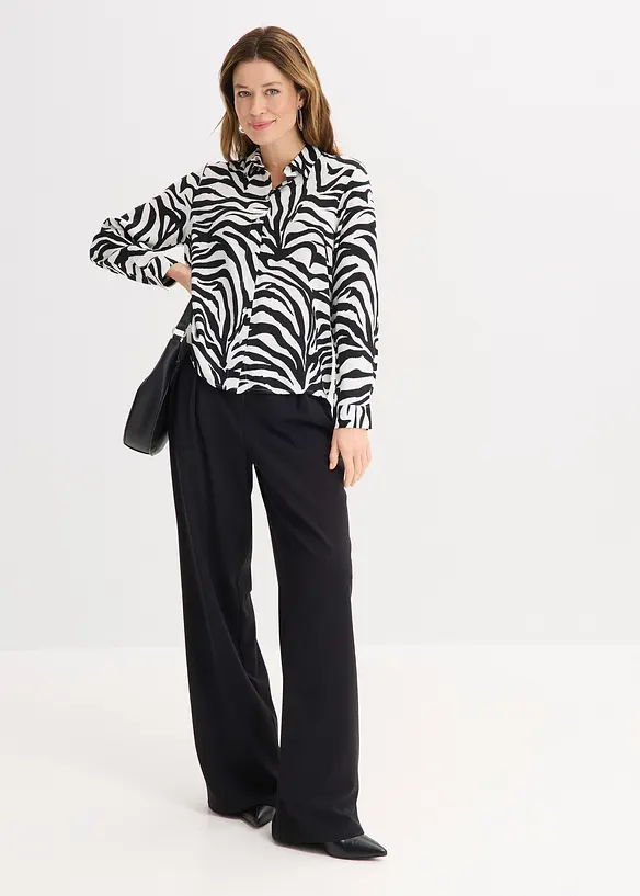 Halenka ze spl&yacute;vav&eacute; visk&oacute;zy, bonprix