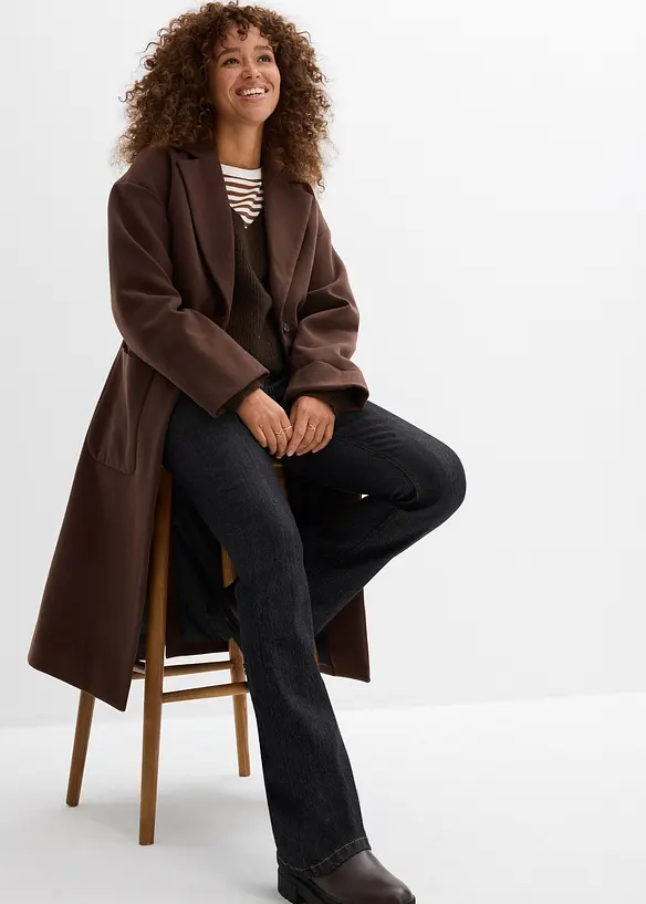 Dž&iacute;ny Bootcut, High Waist, pohodln&yacute; pas, bonprix