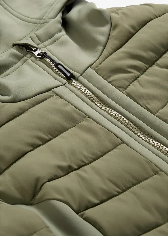 Voděodoln&aacute; hybridn&iacute; bunda se softshellov&yacute;mi a pro&scaron;&iacute;van&yacute;mi vsadkami, bonprix