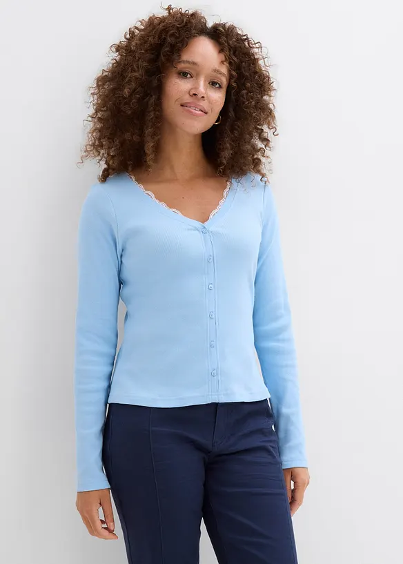 Tričko 2 v 1 z čist&eacute; bavlny, bonprix