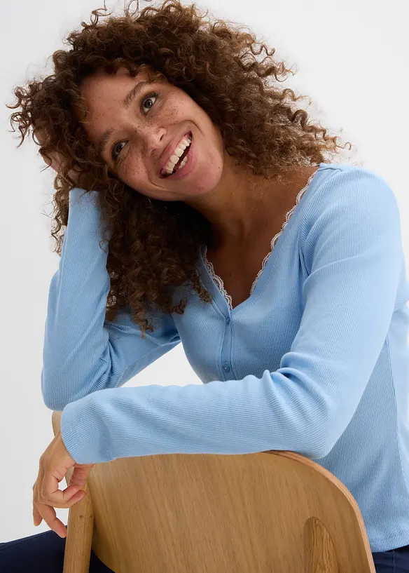 Tričko 2 v 1 z čist&eacute; bavlny, bonprix