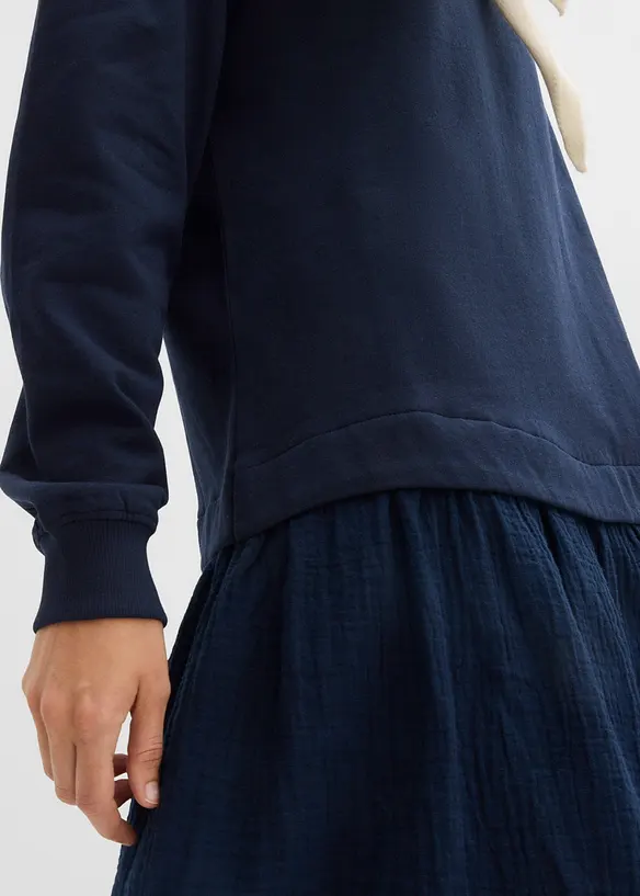 &Scaron;aty z tepl&aacute;koviny, se sukn&iacute; z tkaniny, bonprix