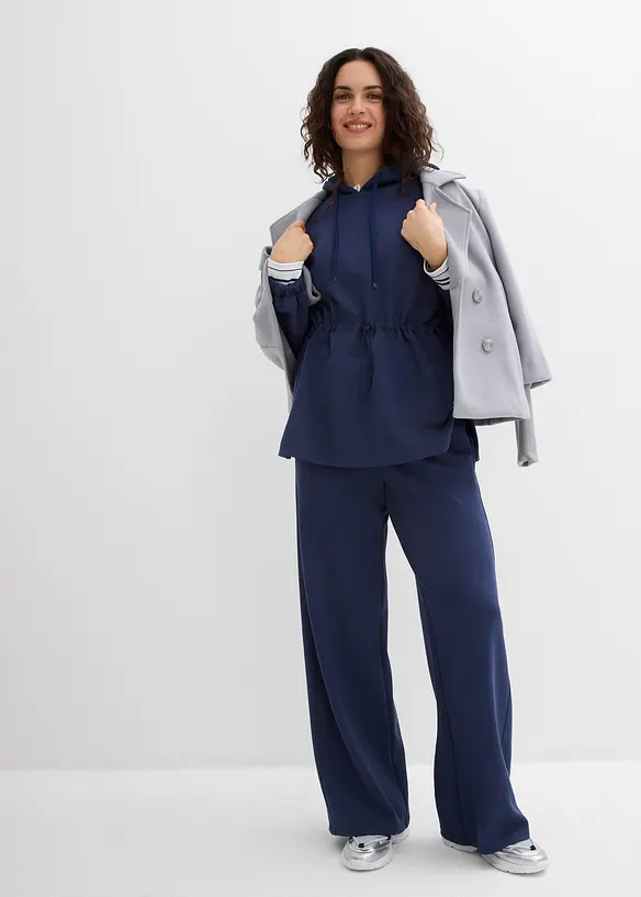 Palazzo kalhoty z měkk&eacute;ho materi&aacute;lu scuba, bonprix