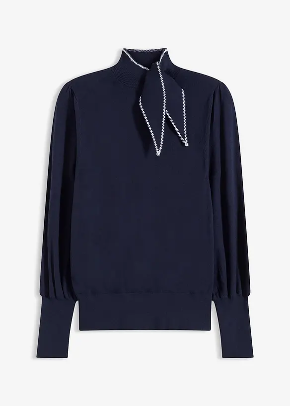 Svetr ze směsi s visk&oacute;zou, bonprix