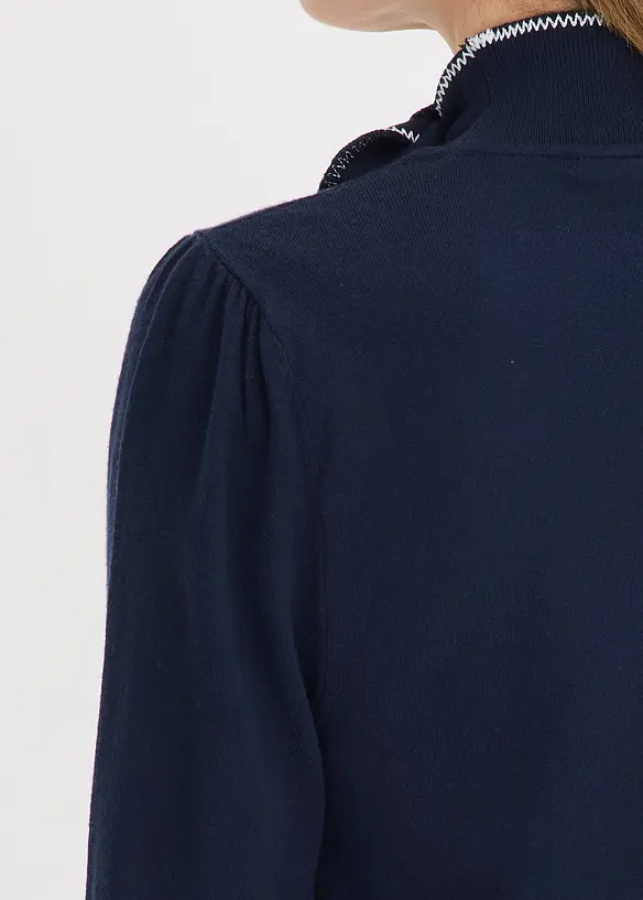 Svetr ze směsi s visk&oacute;zou, bonprix