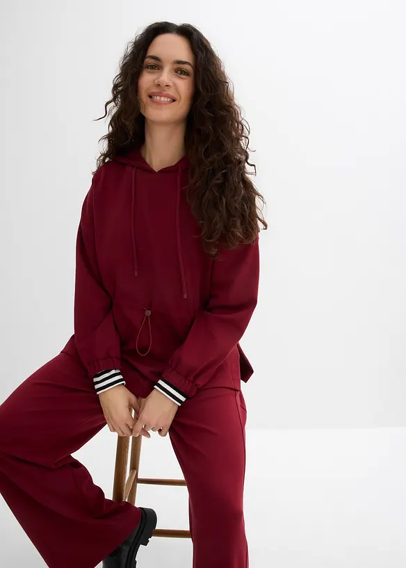 Dlouh&aacute; mikina z měkk&eacute;ho materi&aacute;lu scuba, bonprix