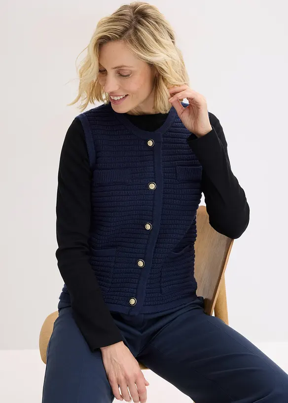 Pleten&aacute; vesta, bonprix