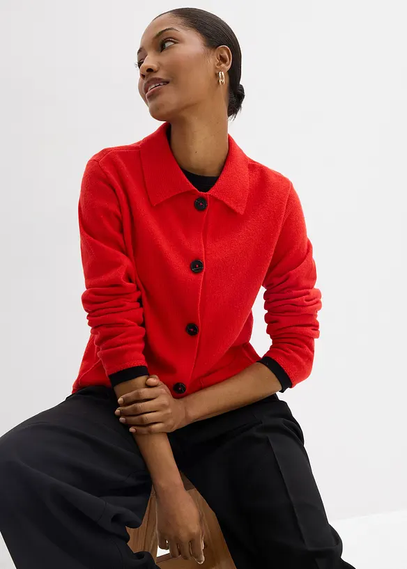 Pleten&yacute; kab&aacute;tek z visk&oacute;zov&eacute; směsi, bonprix